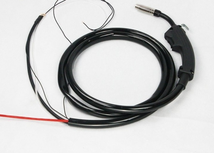 Type refroidi par air longueur de chalumeau de MIG de rendement élevé de Binzel MB14AK de câble adaptée aux besoins du client